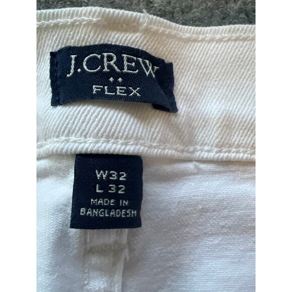 J.Crew Straight Fit White Jeans W32 L32 Signature Flex NWOT - Picture 5 of 10